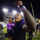 Trevone Boykin of the TCU Horned Frogs walks off the field with his sister, Makayla Mosley, after the Horned Frogs beat the West Virginia Mountaineers 40-10 at Amon G. Carter Stadium on Oct. 29, 2015, in Fort Worth, Texas.
Tom Pennington/Getty Images